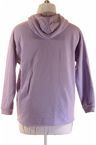 TAMARIS dámská bavlněná mikina s kapucí přes hlavu jednobarevná fialová Vel. EU M | TAMARIS | obrázek 2