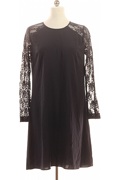 OBJECT Dámské šaty černé krajkové s dlouhým rukávem elegantní Vel. 42 | OBJECT | obrázek 2