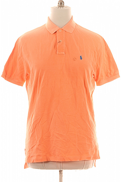 Ralph Lauren Pánské oranžové polo tričko s krátkým rukávem a výšivkou Vel. L | Ralph Lauren | obrázek 2