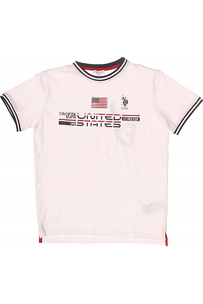U.S.POLO ASSN. chlapecké tričko bílé bavlna krátký rukáv Velikost 14 | U.S.POLO ASSN. | obrázek 2