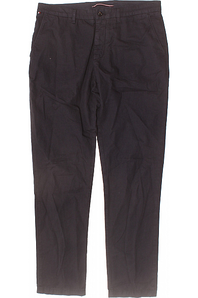 TOMMY HILFIGER Pánské Bavlněné Kalhoty Volnočasové Rovné černé Velikost L