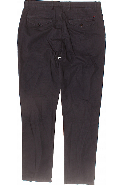 TOMMY HILFIGER Pánské bavlněné kalhoty volnočasové rovné černé Velikost L | TOMMY HILFIGER | obrázek 2