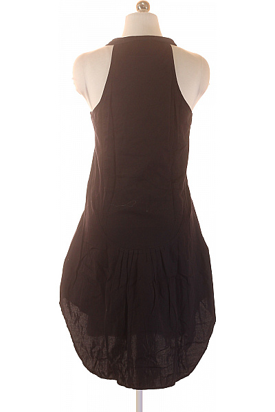 Dámské šaty bez rukávů letní volnočasové plisované černé Velikost S | Unimoda | obrázek 3