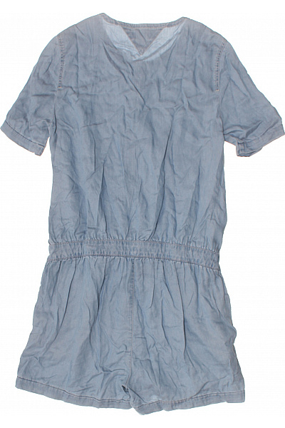 TOMMY HILFIGER dámský letní overal s krátkým rukávem modrý lyocellový Vel. L | TOMMY HILFIGER | obrázek 2