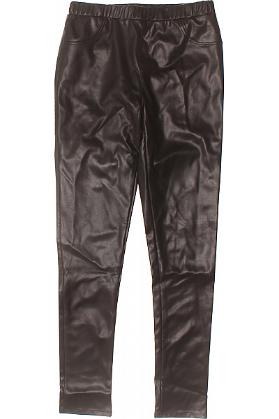 Guess Dámské koženkové legíny s kapsami hnědé Velikost 16 | Guess | obrázek 2