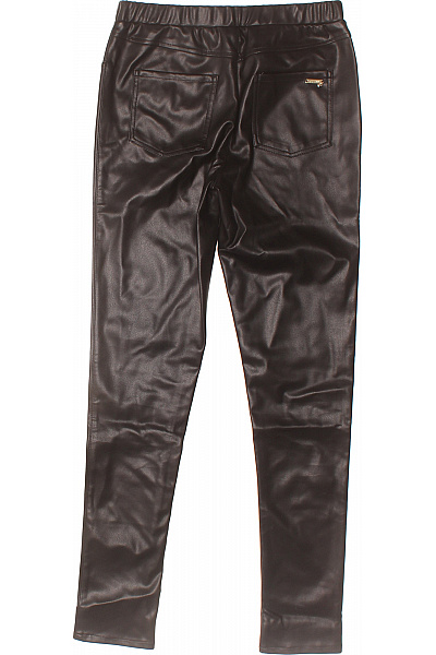 Guess Dámské koženkové legíny s kapsami hnědé Velikost 16 | Guess | obrázek 3