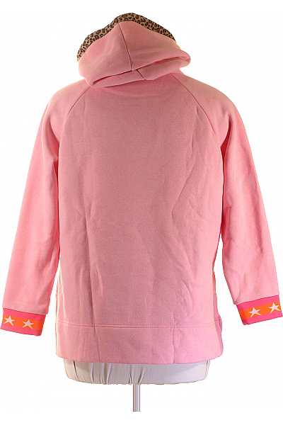 Zwillingsherz růžová dámská mikina s kapucí a potiskem Vel. EU L/XL | Zwillingsherz | obrázek 2