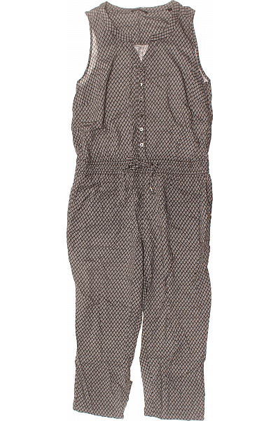 OPUS overal bez rukávů šedý vzorovaný viskózový Velikost 36 | OPUS | obrázek 2