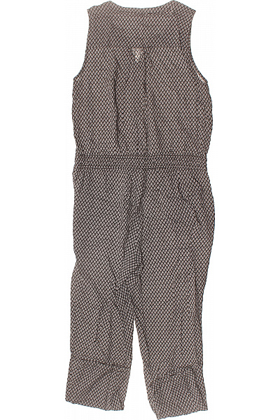 OPUS overal bez rukávů šedý vzorovaný viskózový Velikost 36 | OPUS | obrázek 3