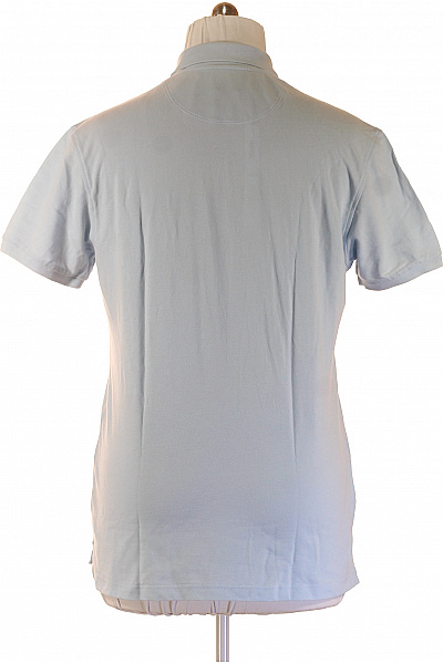 van Laack Pánské bavlněné polo tričko s krátkým rukávem světle modré jednobarevné basic Vel. L | van Laack | obrázek 2