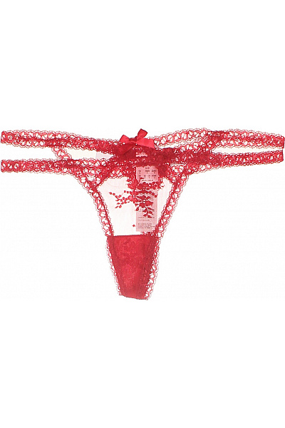 Hunkemoller dámské krajkové kalhotky červené Vel. EU S | Hunkemoller | obrázek 2