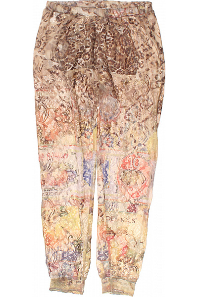 Happiness Dámské Kalhoty Volnočasové Dlouhé S Potiskem Barevné Velikost S