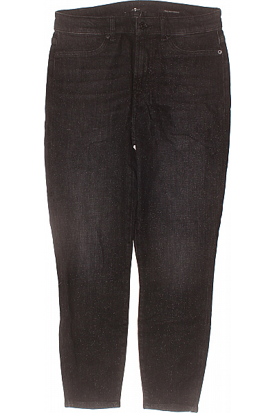7 For All Mankind Dámské Džíny S Kamínky Vysoký Pas Rovné Velikost M