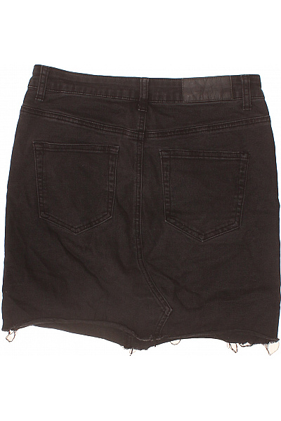 Noisy May Dámská černá džínová sukně s kapsami a třásněmi Velikost M | Noisy May | obrázek 3