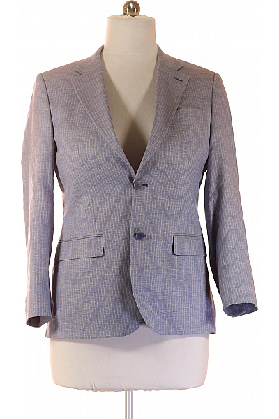 LAWRENCE GREY Pánské sako elegantní pruhované modré Velikost EU 48 | LAWRENCE GREY | obrázek 2