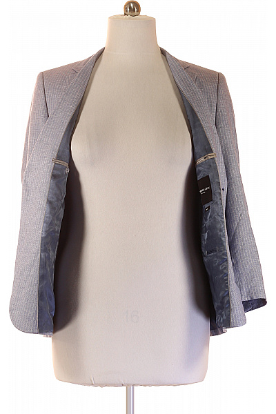 LAWRENCE GREY Pánské sako elegantní pruhované modré Velikost EU 48 | LAWRENCE GREY | obrázek 4