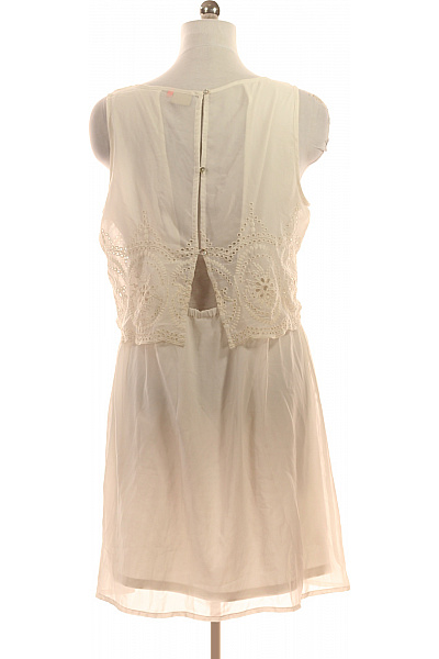 ONLY Dámské šaty bez rukávů bílé krajkové letní boho Vel. 42 | ONLY | obrázek 2