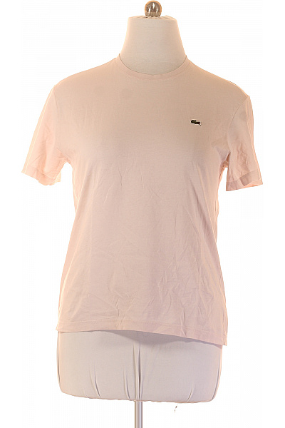 LACOSTE růžové tričko s krátkým rukávem basic Vel. L | LACOSTE | obrázek 2