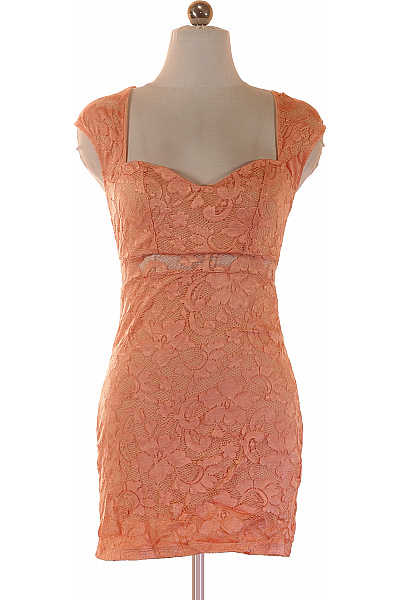 River Island Oranžové krajkové šaty krátké sexy Velikost EU 36 | River Island | obrázek 2