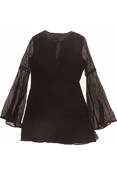 MANGO dámské šaty s dlouhým rukávem puntíkované boho Vel. XS | MANGO | obrázek 3