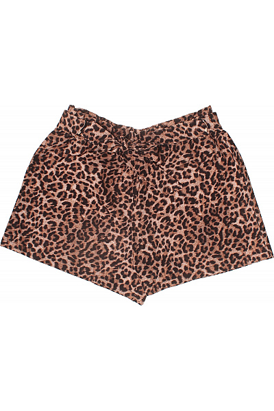 Dámské Kraťasy S Mašlí Zvířecí Vzor Volnočasové Krátké Velikost 44