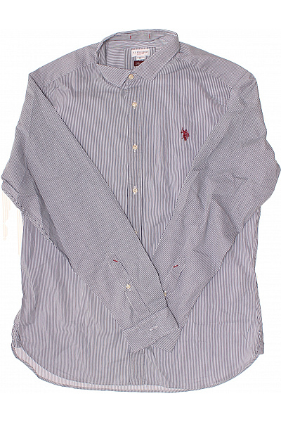 U.S.POLO ASSN. Pánská pruhovaná košile s výšivkou bavlna elegantní Velikost XL | U.S.POLO ASSN. | obrázek 2