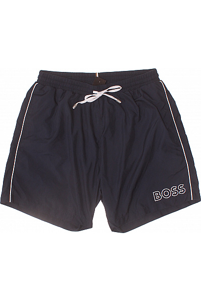 Hugo Boss Pánské Tmavě Modré Plavecké Kraťasy S Potiskem Velikost S