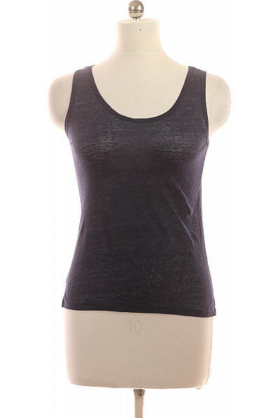 BENETTON Dámské Tílko Bez Rukávů Modré Basic Velikost XS