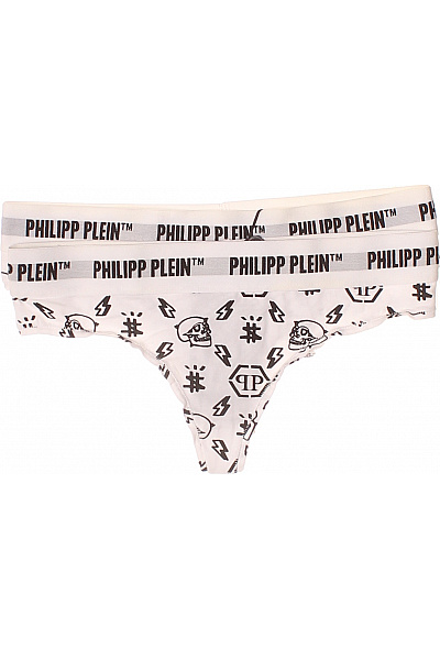 PHILLIP PLEIN Dámské kalhotky s potiskem lebek a blesků Velikost EU M | PHILLIP PLEIN | obrázek 2