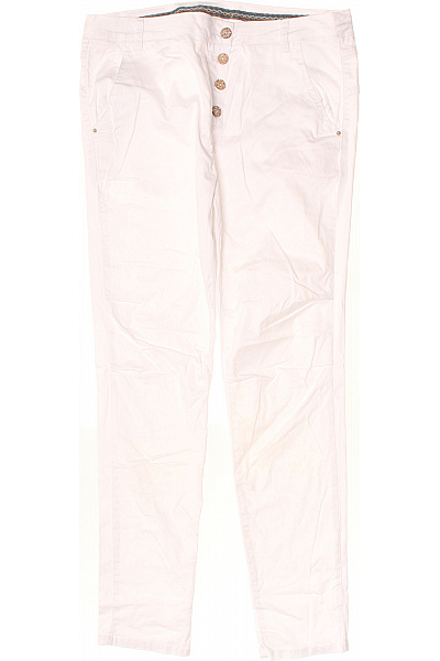 BIANCO Bílé bavlněné kalhoty s knoflíky volnočasové Velikost 42 | BIANCO | obrázek 2