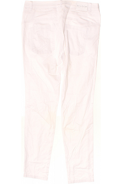 BIANCO Bílé bavlněné kalhoty s knoflíky volnočasové Velikost 42 | BIANCO | obrázek 3