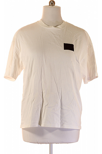 Rondure Pánské Tričko Bílé Bavlna Krátký Rukáv Basic Velikost XXXL