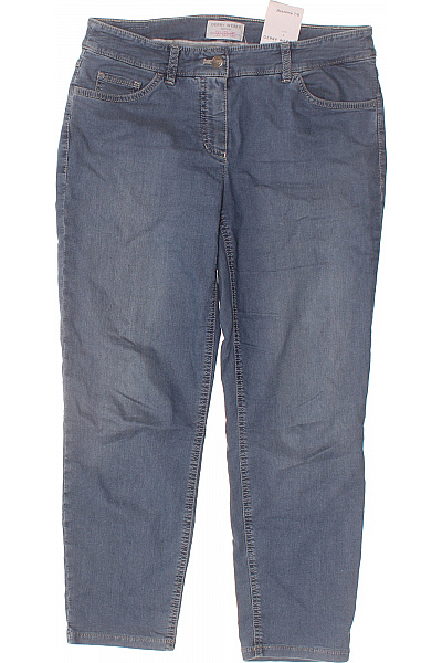 GERRY WEBER Dámské Džíny Modré Strečové Rovné Vel. 38