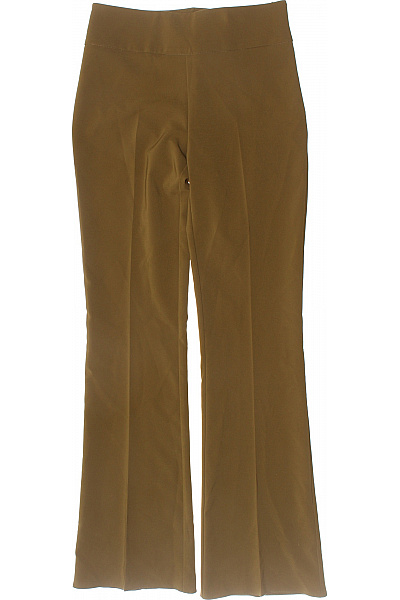 Rinascimento Dámské Hnědé Zvonové Kalhoty Elegantní Polyesterové Velikost 34