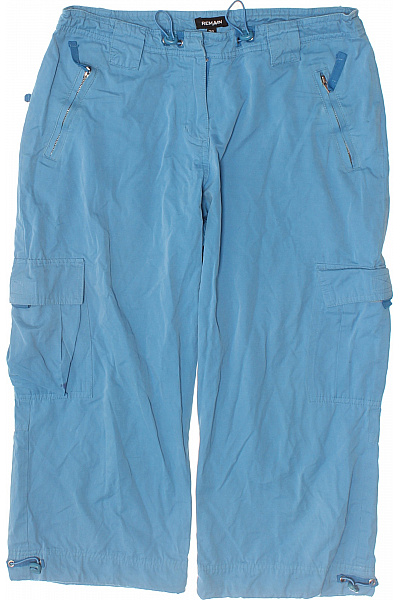 Modré Cargo Tříčtvrteční Kraťasy S Kapsami A Zipem Velikost 38