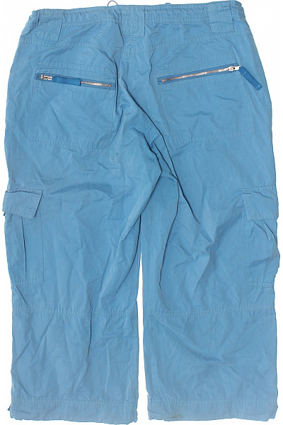 modré cargo tříčtvrteční kraťasy s kapsami a zipem Velikost 38 | Unimoda | obrázek 2