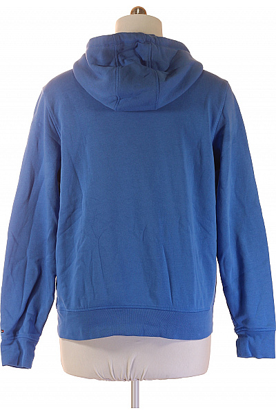 TOMMY HILFIGER modrá bavlněná mikina s kapucí a potiskem přes hlavu Vel. XL | TOMMY HILFIGER | obrázek 3