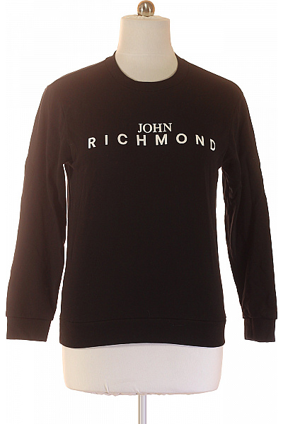 richmond mikina s dlouhým rukávem černá jednobarevná přes hlavu streetwear bavlna Vel. l | richmond | obrázek 2