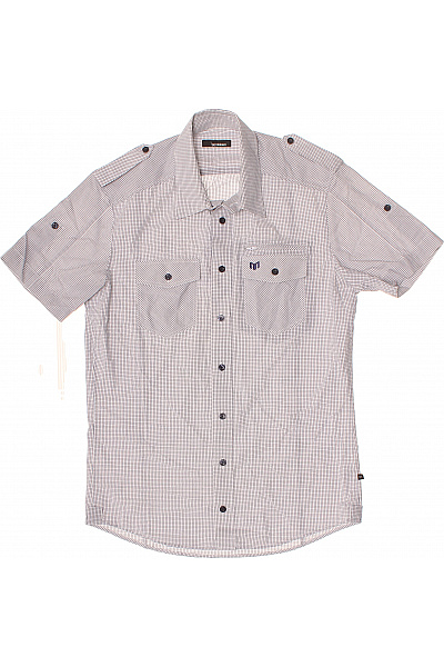 minimum Pánská kostkovaná košile s krátkým rukávem ležérní Vel. M | minimum | obrázek 2