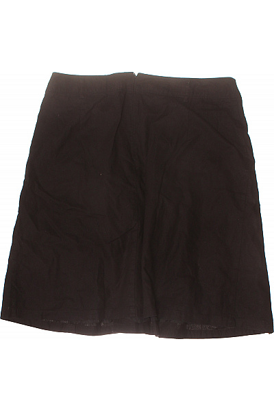 Jackpot Černá lněná áčková sukně ke kolenům Velikost 42 | Jackpot | obrázek 3