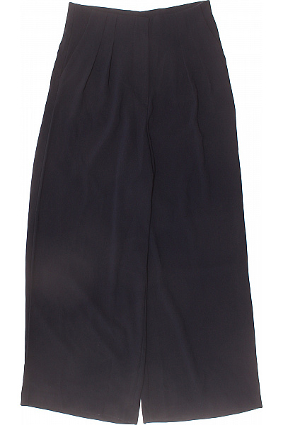 Dámské černé elegantní široké kalhoty s kapsami Vel. 38 | Unimoda | obrázek 2