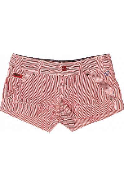 American Eagle Dámské kraťasy pruhované červené volnočasové s kapsami bavlněné Velikost 2 | American Eagle | obrázek 2