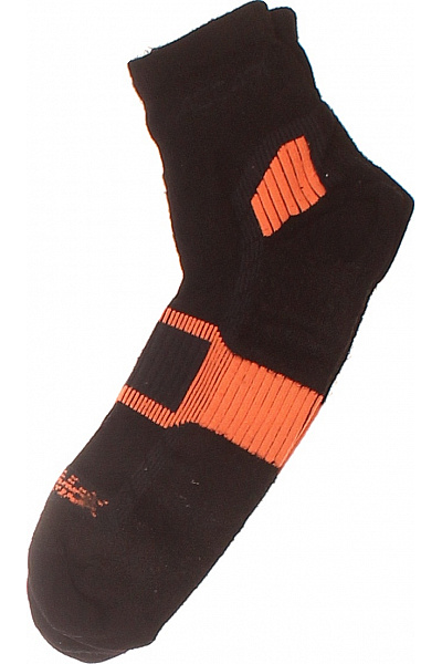 Ponožky černé Oranžové Sportovní