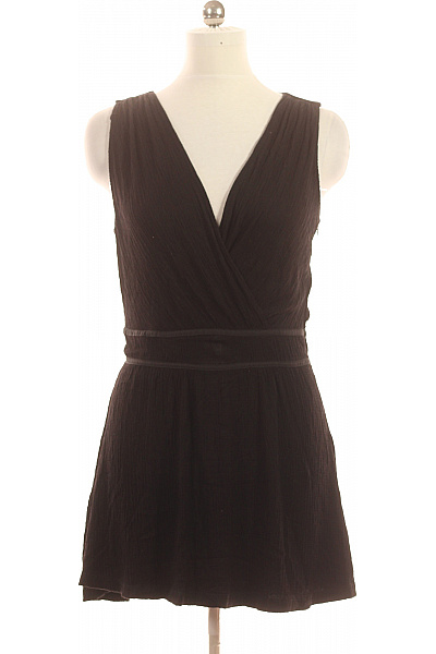 MANGO Dámské šaty zavinovací mušelínové letní elegantní černé Velikost M | MANGO | obrázek 2