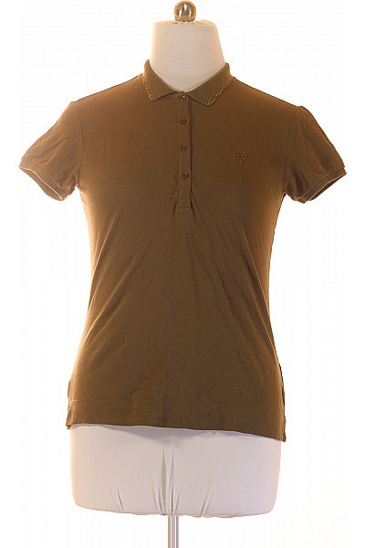Conte of Florence Dámské polo tričko s krátkým rukávem a výšivkou hnědé Velikost XL | Conte of Florence | obrázek 2