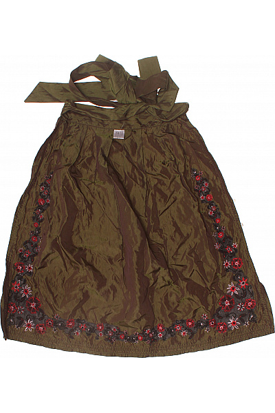 Dámská hnědá sukně s mašlí a výšivkou Velikost 36 | Unimoda | obrázek 3