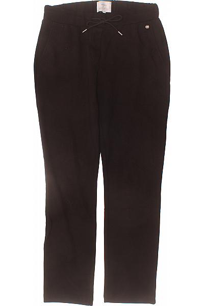 FYNCH-HATTON Dámské černé Volnočasové Kalhoty S Mašlí A Kapsami Velikost 38