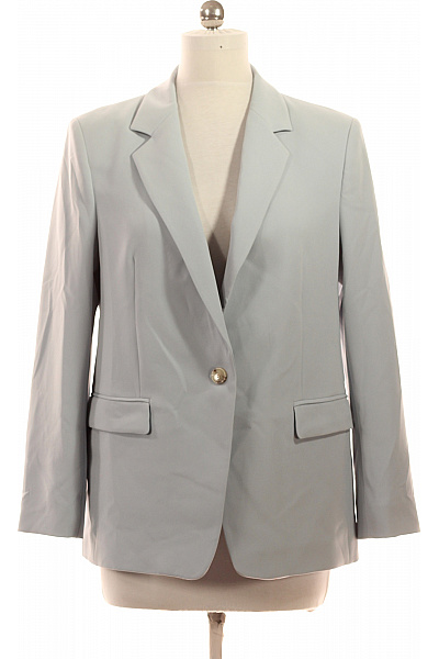 Hugo Boss Dámské Sako Elegantní Jednořadé S Jedním Knoflíkem šedé Velikost 42