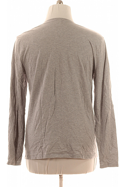 mey Pánské tričko s dlouhým rukávem šedé jednobarevné basic henley Vel. xl | mey | obrázek 3