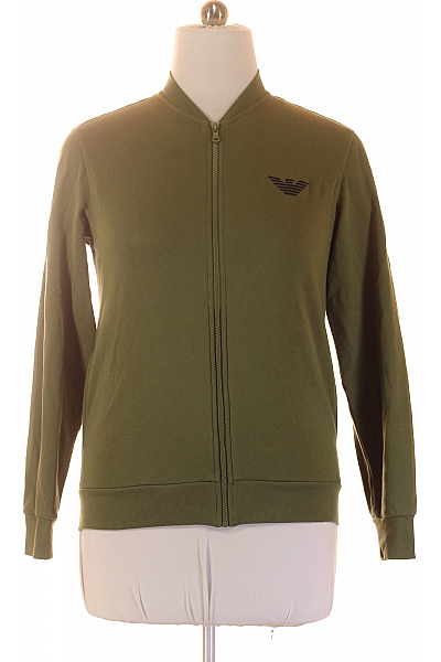 ARMANI Zelená bomber mikina s dlouhým rukávem a výšivkou Vel. M | ARMANI | obrázek 2